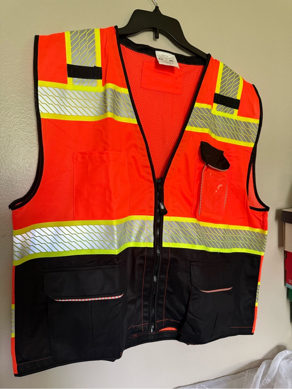 High-Visibility Safety Vest for Men - Orange
